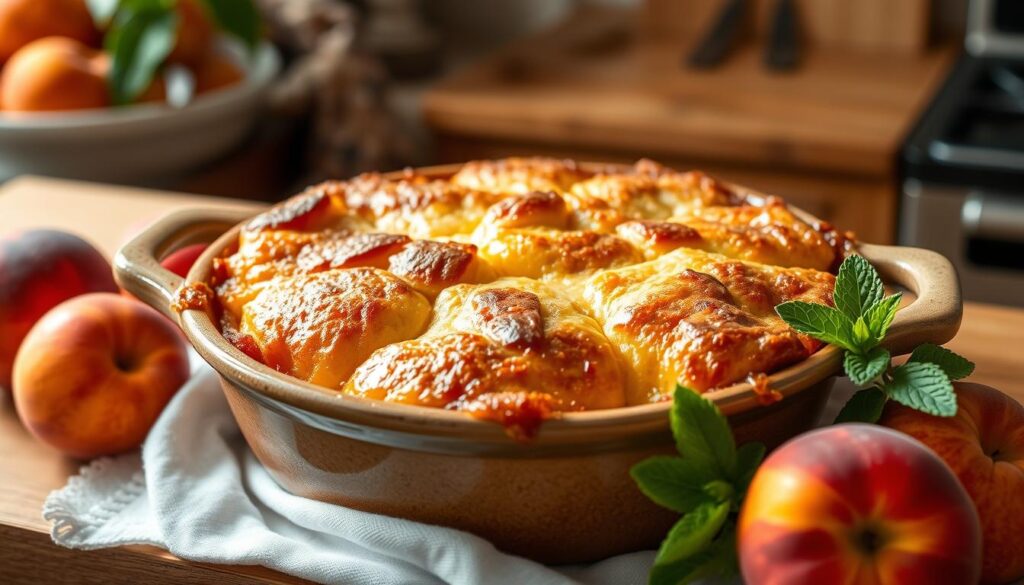 baked peach dessert