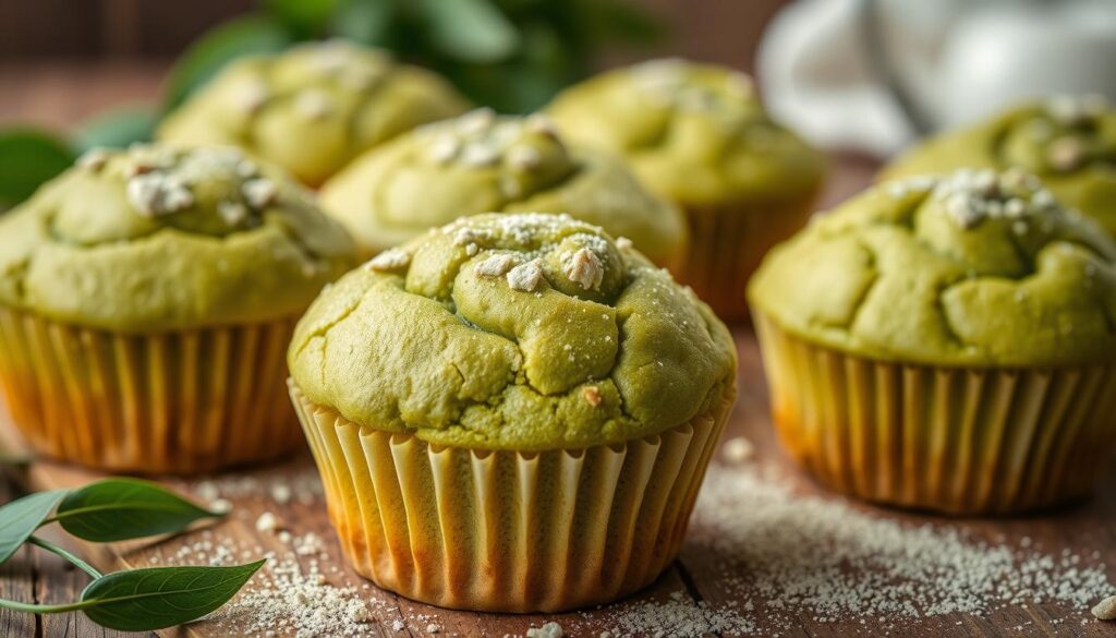 green tea muffins