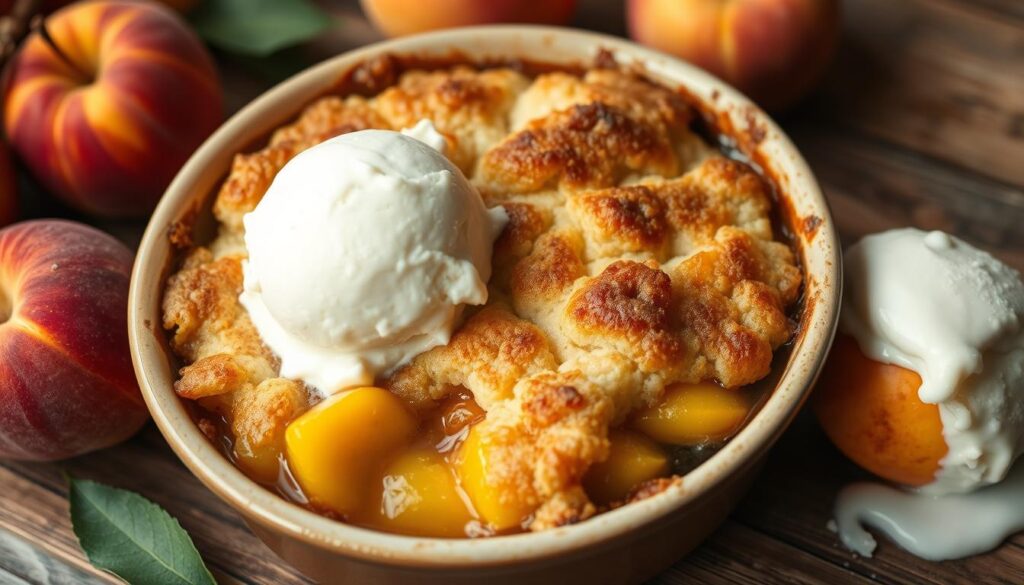 peach cobbler