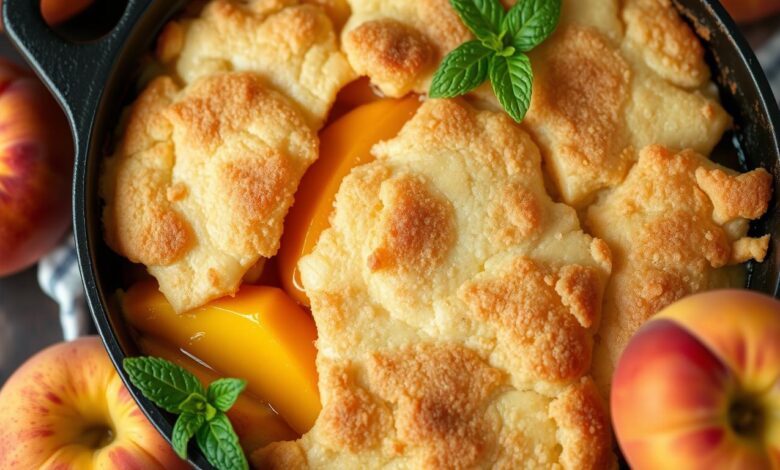 peach cobbler recipe with cake mix