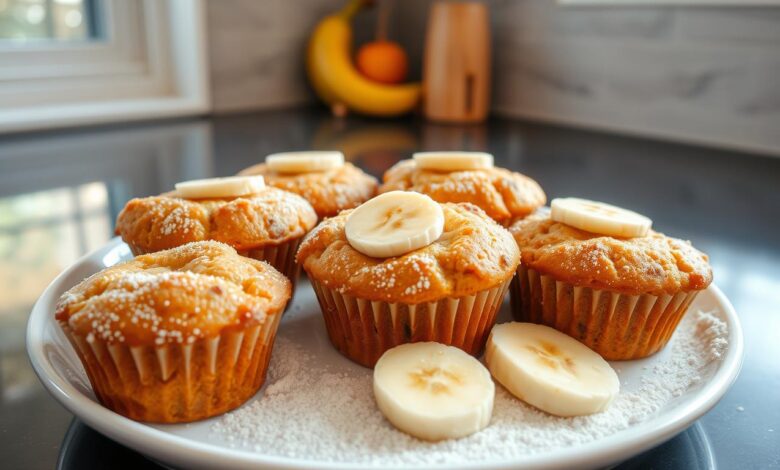 protein powder banana muffins