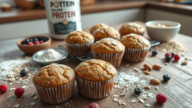 protein powder muffins