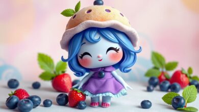 strawberry shortcake character blue