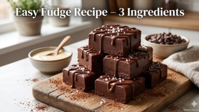 Easy Fudge Recipe 3-Ingredient Condensed Milk Magic!