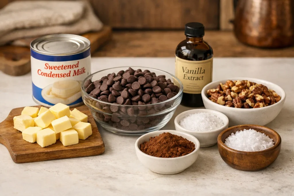 Easy Fudge Recipe: 3-Ingredient Condensed Milk Magic!
